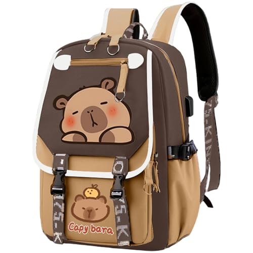 Sac à dos Capybara imperméable pour l'école des enfants