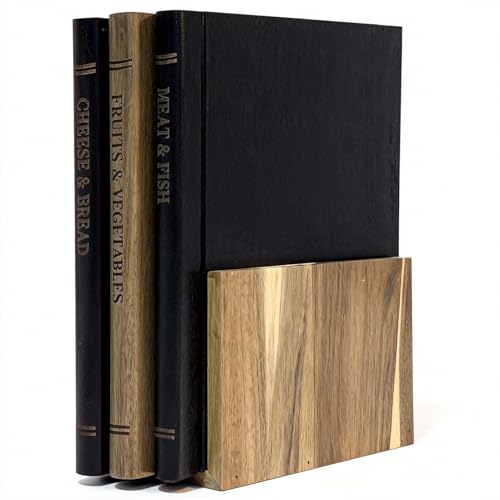 Juego de tablas de cortar en forma de libro de madera de acacia miniatura 1
