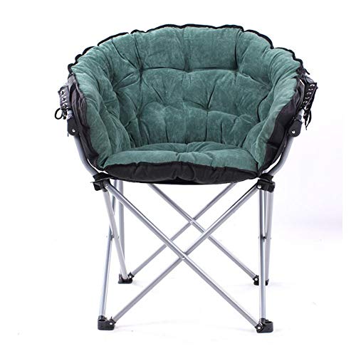 MOMIN Foldable Seat Easy Fold Household Lunch Break Elderly Lazy Folding Chairs Lounge Chair Flat Design (Color : Green, Size : 50 * 80 * 102cm)