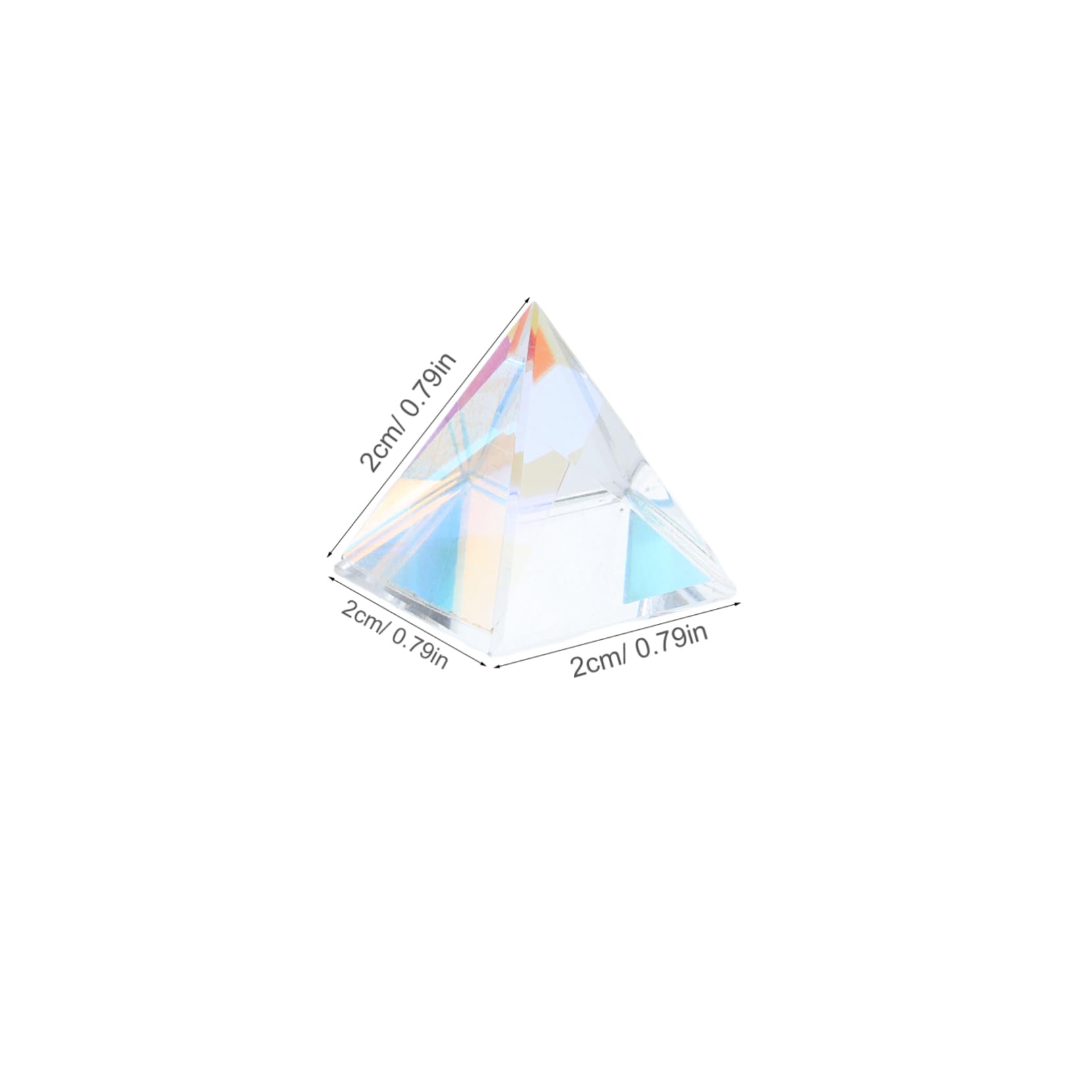 Mobestech 1Set Elegant Sun Prism Pyramid Optical Glass Decoration for Home Car Versatile Suncatcher for Desktops Bookshelves Sunrooms Birthday Present for Mesmerizing Light