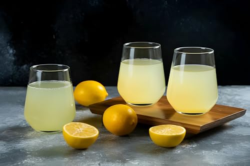 Image of Premium Juice Glasses 450 ML Drinking Glasses, Highball Lead-Free Glasses, Tumblers for Water, Juice, Beer, Cocktail and Mixed Drinks - 2 Pieces, Transparent (Juice Glasses, 2 Count)