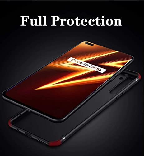 Image of Mobile Back Cover Case for Realme 6 Pro (Silicone Case|CameraProtection|Black SC1510)
