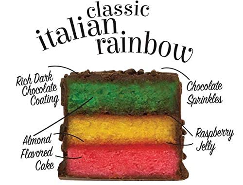 Rainbow Layer Cookies 1 lb - by Best Cookies