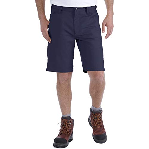 Rugged Professional Relaxed Fit Canvas Short Navy - image 2