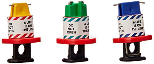 Image of Aktion Safety Pin In Pin Out AK-CBL3 Wide Circuit Breaker Lockout (Set of 3)