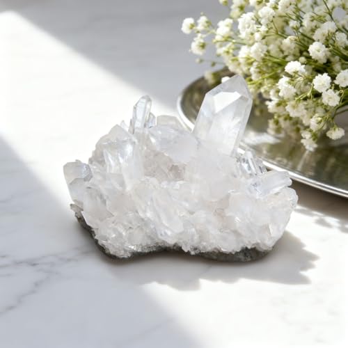 Mineral de cuarzo natural bruto para decoración de interiores 7