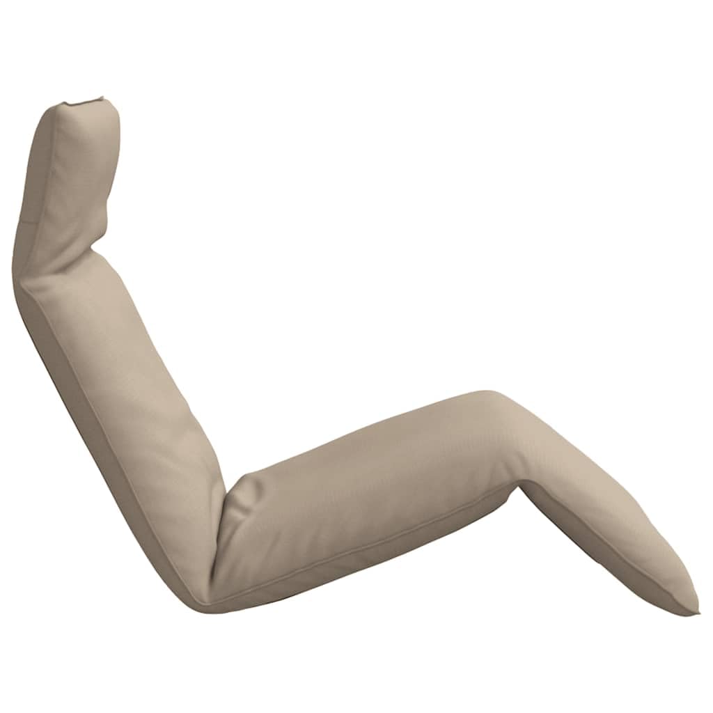 Składany leżak ogrodowy Taupe 175x54x8,5 cm Oxford Fabric wodoodporny z regulacją oparcia 5 poziomów na plażę i do domu