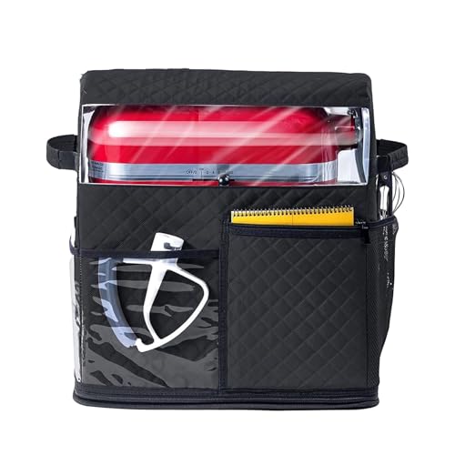 Dtaigou Fundas de Aparatos para Encimera de Cocina | Protector Suave Con Bolsillos | Antipolvo Para Batidora Con Base Deslizante Desmontable Para Electrodomésticos - Para Utensilios De Cocina