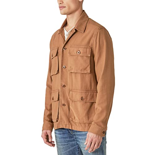 Lucky Brand Men's Slub Twill Military Jacket2