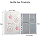 Ddayup Kpop Photocard Binder Stern Card Binder Kpop Binder a6 Photocard Holder Kpop Plüsch-Fotokartenhalter Kpop Fotoalbum Halter mit 10 Blätter 4 Fächer Fotosichthüllen für Album Notizbuch