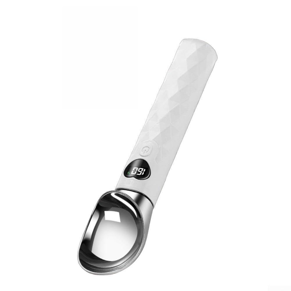 Paletta Gelato in Plastica Riscaldata Ergonomica(White)