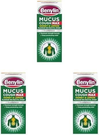 Mucus Cough Max Honey & Lemon Flavour Syrup 150ml (Pack of 3)