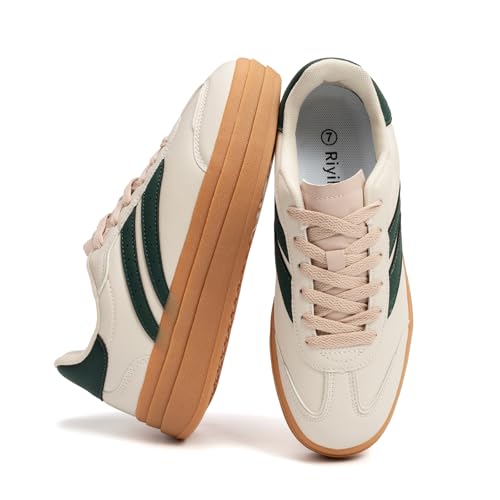 Platform Fashion Sneakers Women's Low-Top Classic Chunky Casual Lace-up Walking Shoes for Lady3