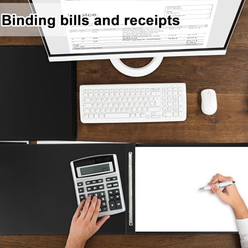 gisgfim 12 Pcs 11'' x 17'' Pressboard Report Cover 3" Capacity Metal Prong Paper Fastener with Compressor Presentation Binder Folder to Neatly Bind Reports Proposals Transcripts Document by gisgfim - Image 8