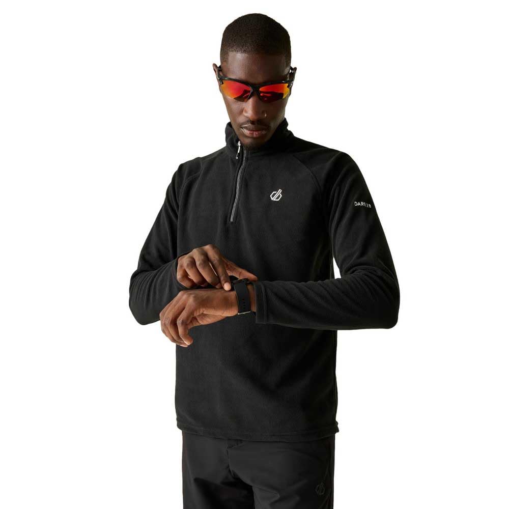 Dare2b Men's Freethink II Half Zip Hiking Fleece, Lightweight Skiing Everyday Midlayer