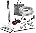 35' "Comet" Central Vacuum Kit with Hose, Power Head & Tools - Works with All Brands of Central Vacuum Units