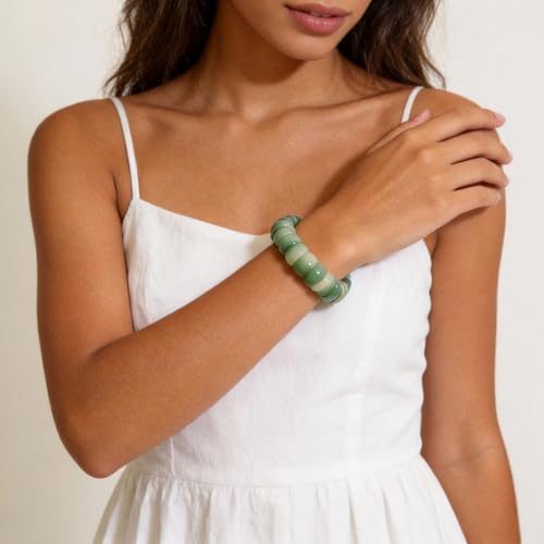 Image of Fidget Bracelet for Women Anxiety Bodhi Seeds Beaded Bracelets, Zen Fidget Stretch Bracelet Alleviate Anxiety Stress