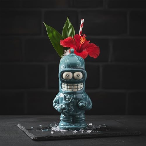 Geeki Tikis Futurama Bender Ceramic Mug, Cocktail Tumbler | Holds 12 Ounces image 5