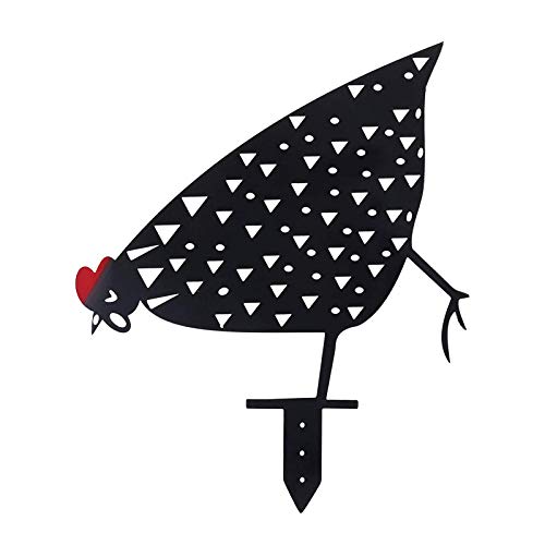 Hahn-Tier-Silhouetten-Stab für Hof, Huhn, Schattenkunst, Garten, Metallstatue, Dekoration, lebensechte Henne für Outdoor-Gartendekoration, Hinterhof, Rasen, Weg, Gehweg Cover