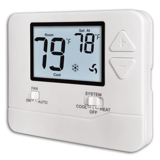 Heagstat Non Programmable Thermostats for Home 1 Heat/ 1 Cool, DIY Instal, C-Wire Not Required.