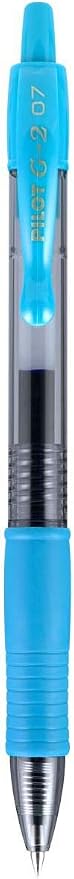 Bolígrafos gel retractiles Pilot G2-7 punta fina 0.7 mm turquesa x12 miniatura 3