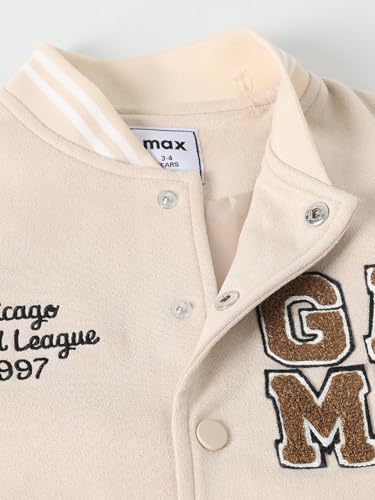 Max Boys Chennile Embroidered Varsity Jacket - Image 6