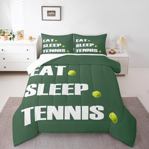 Image of Feelyou Tennis Comforter Set Full Size Bedding Set for Girls Boys