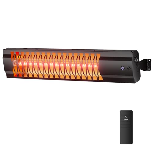 SOUTHEATIC 2000W Wall-Mounted Heater with Carbon Fibre Tubes (Black) — product image