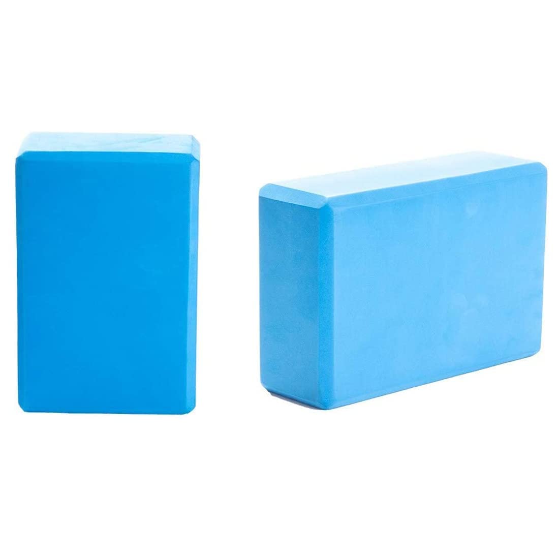 fagva yoga blocks improve strength and flexibility 2 in 1 set fitness home gym workout yoga block high-density eva foam block to support and deepen poses (multicolor) (2)