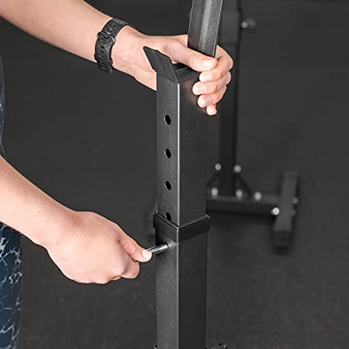 METIS-Adjustable-Squat-Rack-Stand-Weight-Rack-for-Barbell-Squat-and-Bench-Press-Exercises-Squat-and-Bench-Rack-Strength-Training-Equipment-Rack-Only