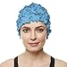 BEEMO Floral Petal Ladies Bathing Swim Cap - Royal Blue