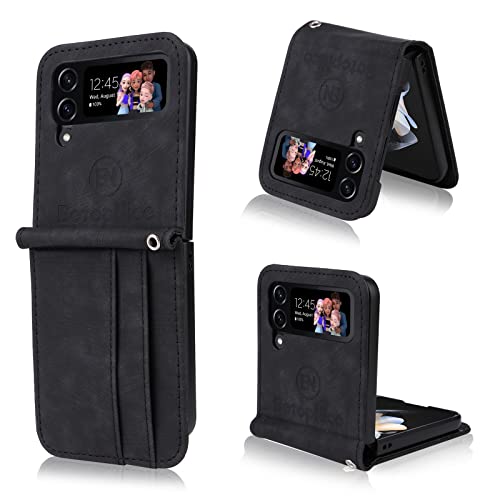 Coque portefeuille Samsung Galaxy Z Flip 3 5G antichoc avec fentes de cartes