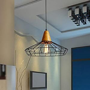 Shangya Ontwerp Lamp Decoratieve Hanglampen Industriële Retro Hanger Plafondverlichting Metalen Enkele Opknoping Lamp…