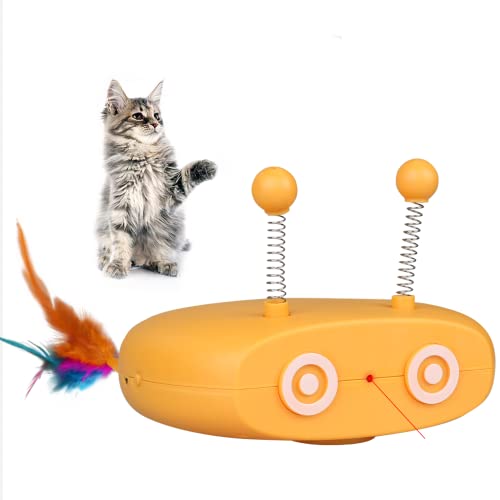 LAKHAH Jouets automatiques pour Chats Jouet interactif pour Chat Jouet Lumière Rechargeable pour Chat Cover