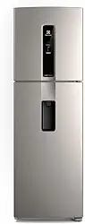 Geladeira Electrolux Frost Free Inverter 410L Água na Porta com AutoSense Duplex Inox Look (IW46S) 220V