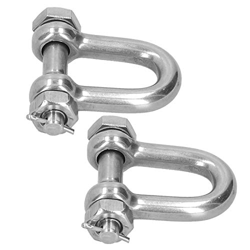 Riuulity - Riuulity 304 Ensemble de Goupilles à Vis de Manille en Acier Inoxydable, Conception Ushapée avec Structure Solide, Parfaite pour les Professionnels de L'exploitation Minière et du Pétrole