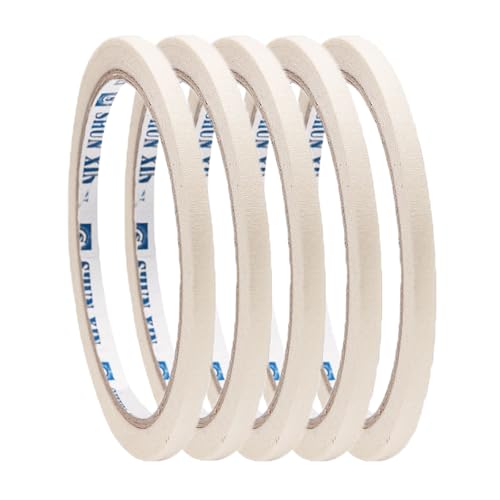 5 Pcs Nail Art Tips Guide Tapes Striping Line Sticker, 0.5cm Nail Art Adhesive Tapes Stickers, Strong Sticky Glue Tape Creative DIY Design Nail Sticker French Style Manicure Tool