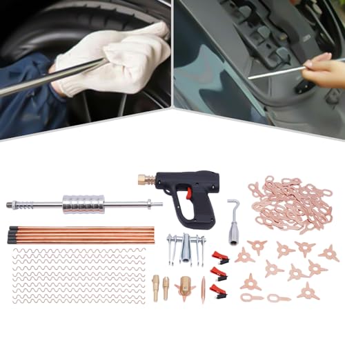 86 PCS Dent Puller Welder Kit, Car Body Spot Repair Device for Car Dent Repair, Stud Welder Dent Repair Kit Mini Welding Machine Tool for Metal Surface Dent Removal
