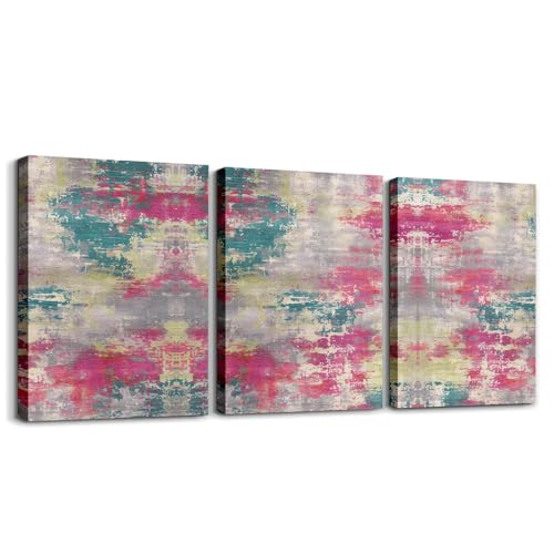 Erosebridal Modern Abstract Canvas Wall Art for Kids Teens,Ombre Watercolor