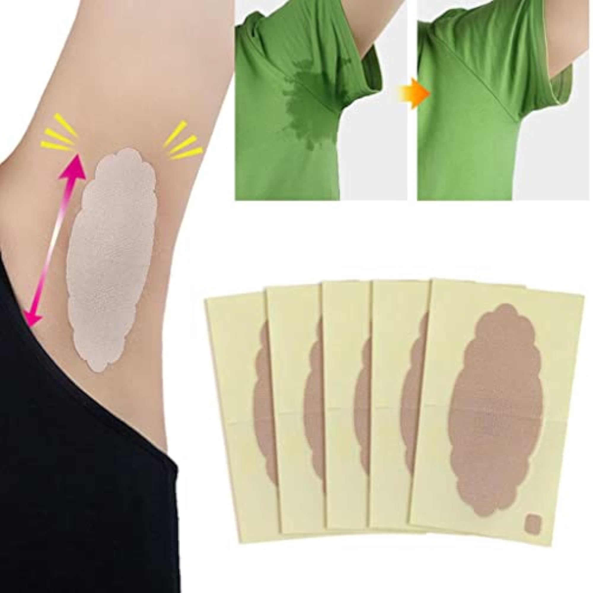 Underarm Sweat Pads, Disposable Absorbing Shield Guards