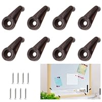 BokWin 120Pcs Clear Glass Retainer Clips Kit With Screw, Glass Door Retainer Clips, Plastic Glass Panel Clips, Transparent Mirror Clips For Cabinet - View #14