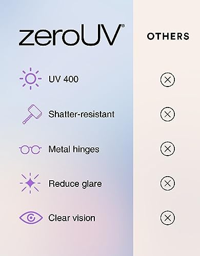 zeroUV Polarized Women Sunglasses, Square UV400 Protection Sun Glasses, Boho Large Vintage Lens, Trendy Bold Retro Classic4