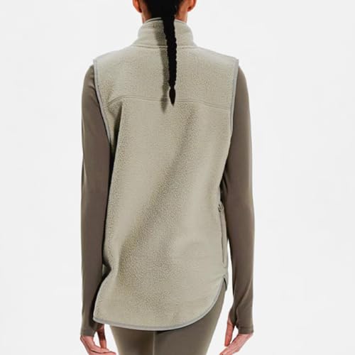 Womens Polar Fleece Vest Warm Zip Up Vest Sleeveless Coat Vest Casual Fall Winter Sports Vest Outwear4
