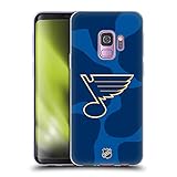 Komfortabler Griff Head Case Designs Offiziell Offizielle NHL Kuhmuster St Louis Blues Soft Gel Handyhülle Hülle kompatibel mit Samsung Galaxy S9