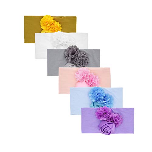Baby Girl Nylon Headbands Newborn Infant Toddler Hairbands and Bows Child Hair Accessories (2019J)
