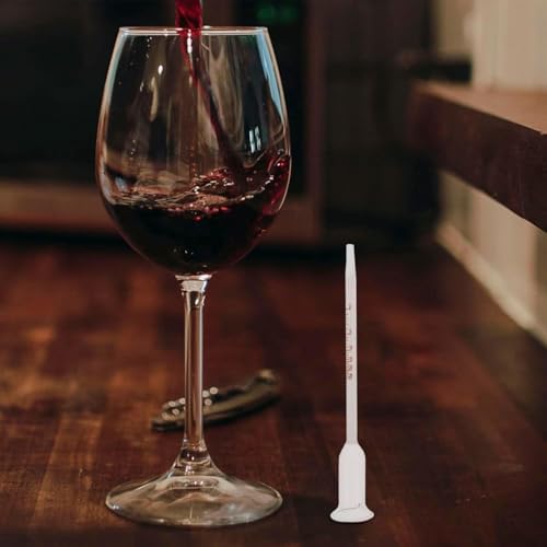 Miniatura 7 de Sixhaobu 2pcs Medidor De Alcohol 0-25 Vol, Medidor De Grado Alcohólico, Densimetro Vino, Herramienta Para Medir El Contenido De Alcohol En Destilados, Vinos Y Bebidas