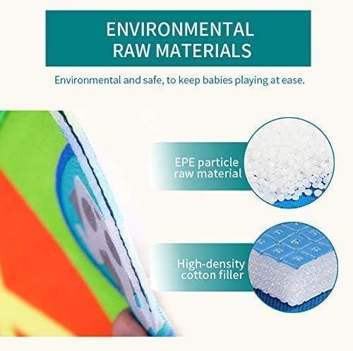Image of Double Sided Water Proof Baby Play Mat, Play Mats for Kids Large Size, Baby Carpet, Play Mat Crawling Baby (Large) (Size 5 Feet X 4 Feet)