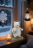 Dcmkimilv Solar Garden Outdoor Hedgehog Statues Decor Lights, Gifts for Mom Artful Figurine Light Décor, for Patio & Lawn - Waterproof Decorative Decent Housewarming Gift