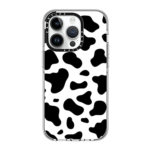 Coque CASETiFY transparente pour iPhone 14 Pro Magsafe imprimé vache luxe