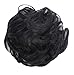 Produktbild Luckhome Haargummi Haarteil Dutt Synthetik Haare Für Haarknoten Zopf Gummiband Hochsteckfrisuren Haarband Frauen Lockiges Unordentliches Brötchen-Haar-Wirbel-Stück Scrunchie Perücken(A)